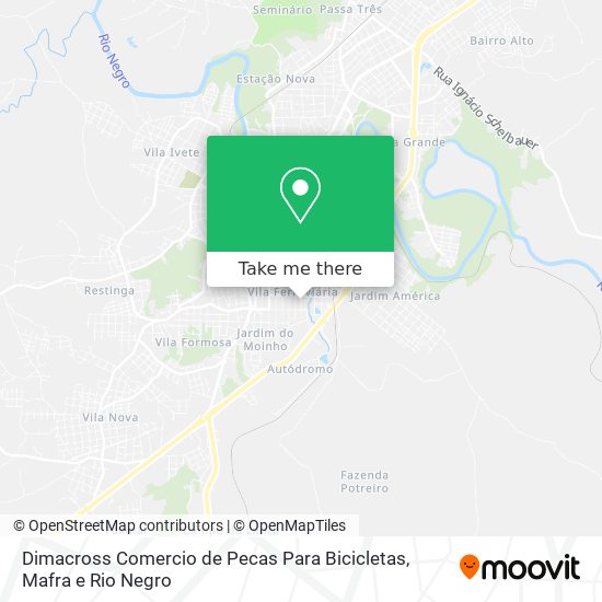 Mapa Dimacross Comercio de Pecas Para Bicicletas