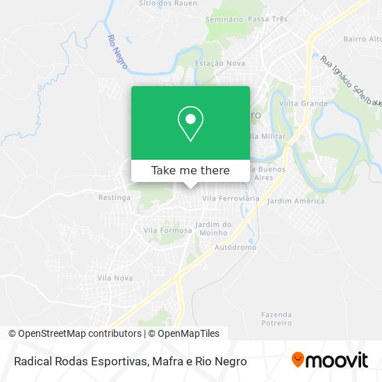 Mapa Radical Rodas Esportivas