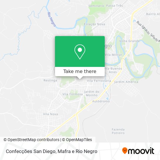 Mapa Confecções San Diego