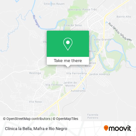Clínica la Bella map