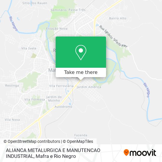 Mapa ALIANCA METALURGICA E MANUTENCAO INDUSTRIAL