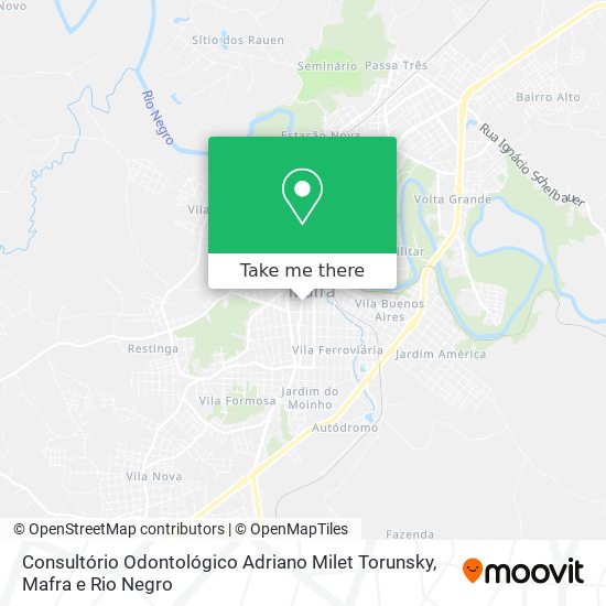 Mapa Consultório Odontológico Adriano Milet Torunsky