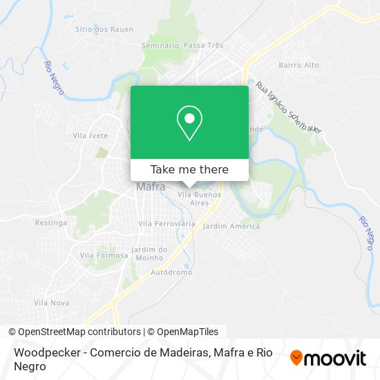 Mapa Woodpecker - Comercio de Madeiras