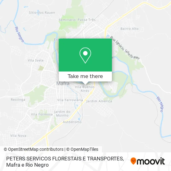 PETERS SERVICOS FLORESTAIS E TRANSPORTES map