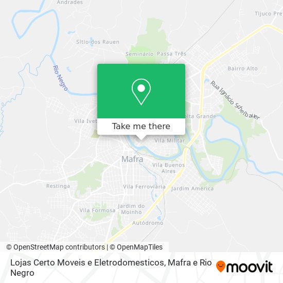 Lojas Certo Moveis e Eletrodomesticos map