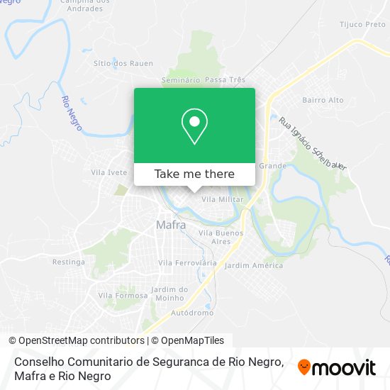 Conselho Comunitario de Seguranca de Rio Negro map