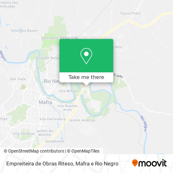 Mapa Empreiteira de Obras Riteso