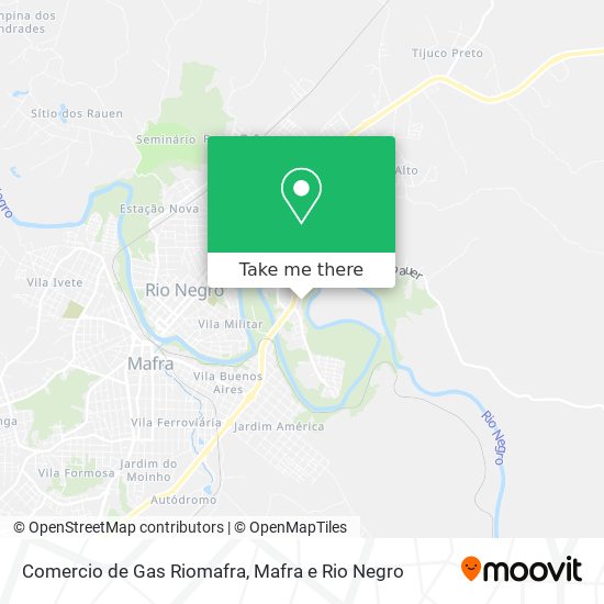 Mapa Comercio de Gas Riomafra