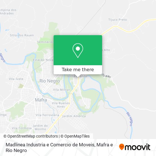 Mapa Madlinea Industria e Comercio de Moveis