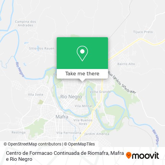 Centro de Formacao Continuada de Riomafra map