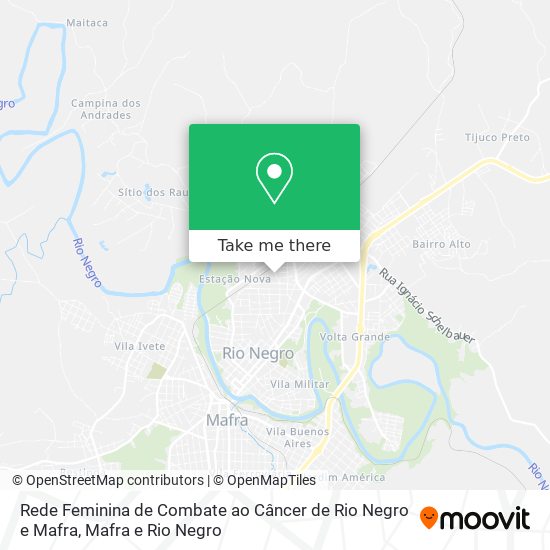 Rede Feminina de Combate ao Câncer de Rio Negro e Mafra map