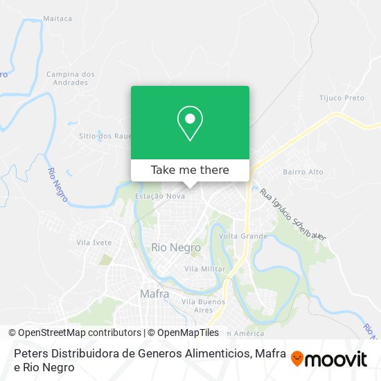 Peters Distribuidora de Generos Alimenticios map