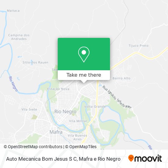 Mapa Auto Mecanica Bom Jesus S C