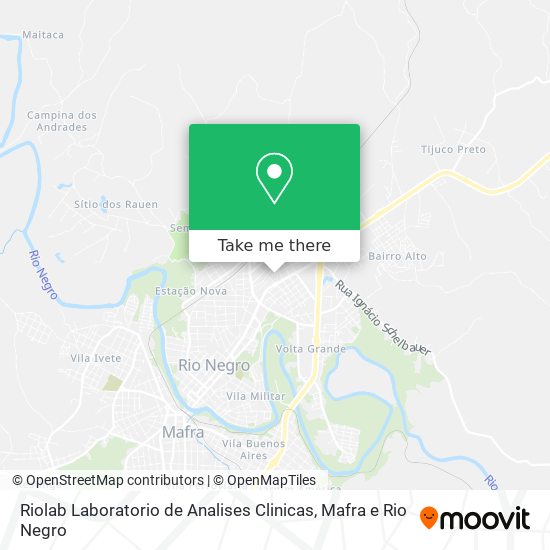 Mapa Riolab Laboratorio de Analises Clinicas