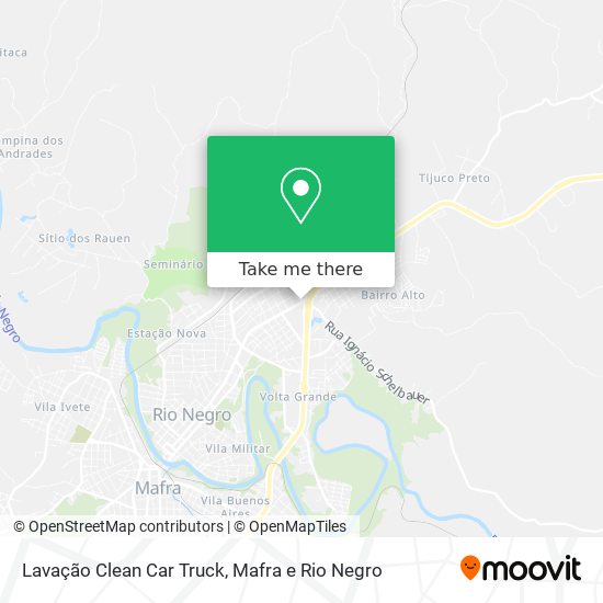 Lavação Clean Car Truck map