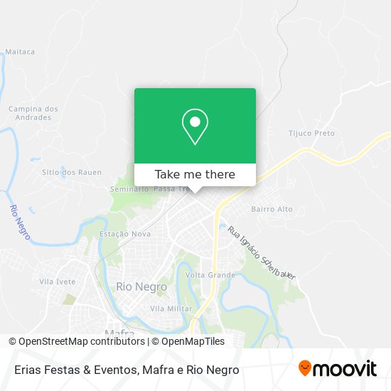 Mapa Erias Festas & Eventos