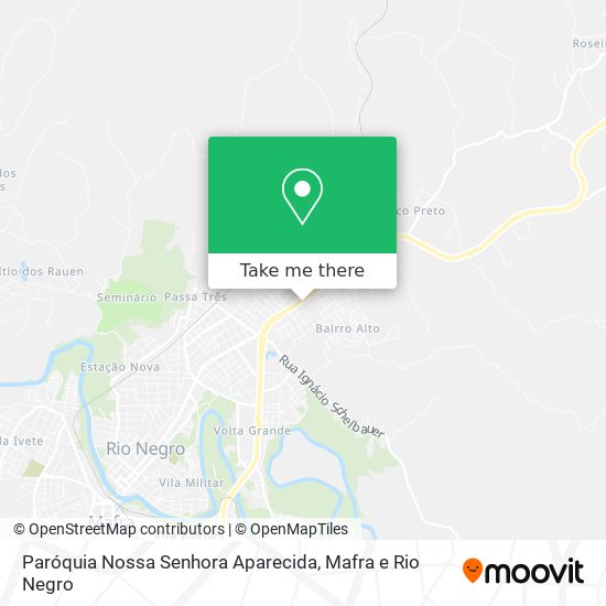 Mapa Paróquia Nossa Senhora Aparecida