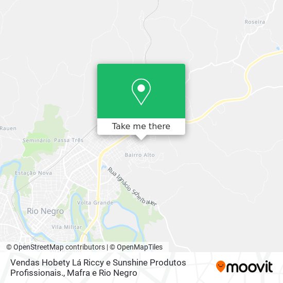 Vendas Hobety Lá Riccy e Sunshine Produtos Profissionais. map