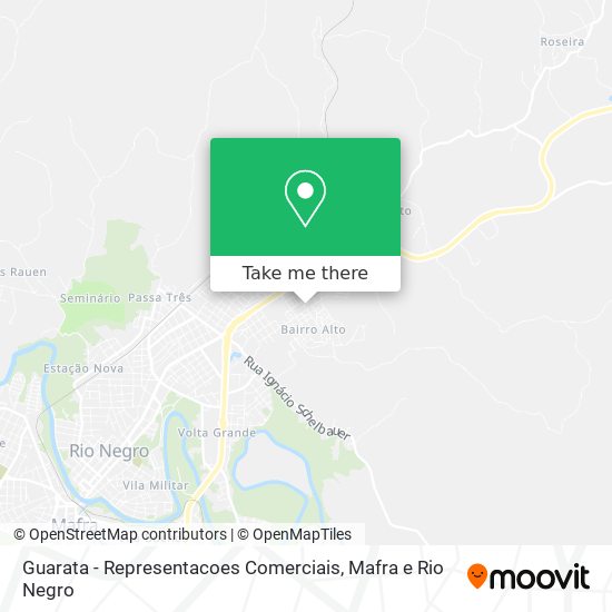 Guarata - Representacoes Comerciais map