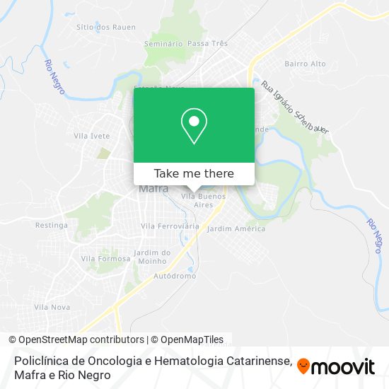 Policlínica de Oncologia e Hematologia Catarinense map