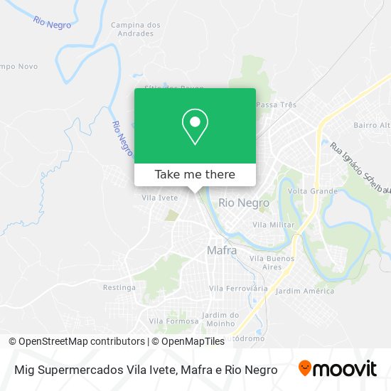 Mapa Mig Supermercados Vila Ivete