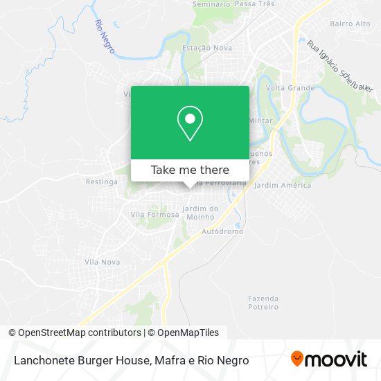 Lanchonete Burger House map