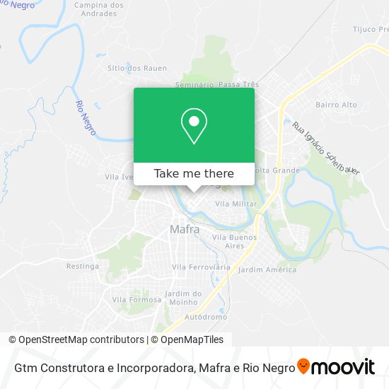 Mapa Gtm Construtora e Incorporadora