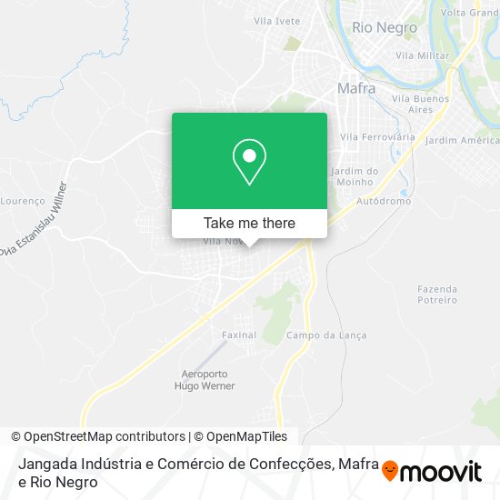 Jangada Indústria e Comércio de Confecções map