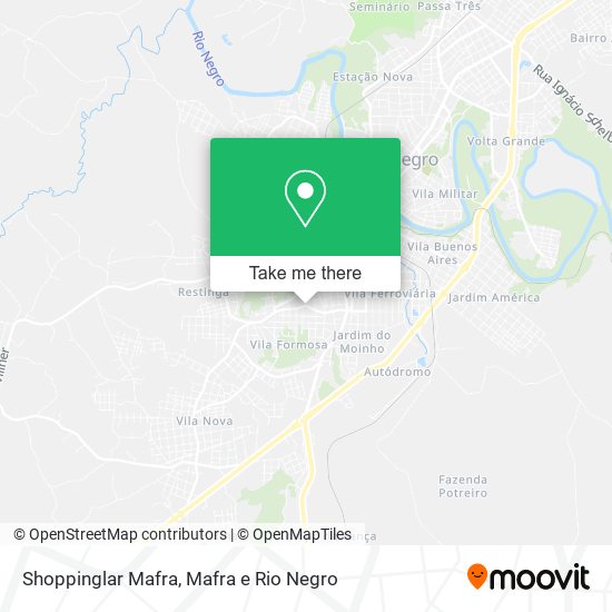 Mapa Shoppinglar Mafra