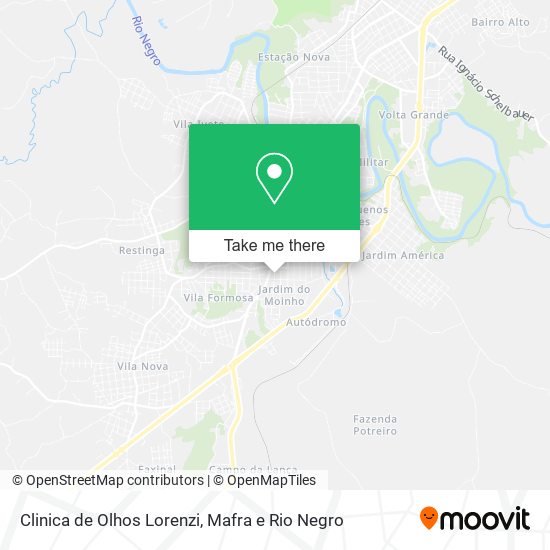 Clinica de Olhos Lorenzi map