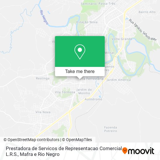 Mapa Prestadora de Servicos de Representacao Comercial L.R.S.