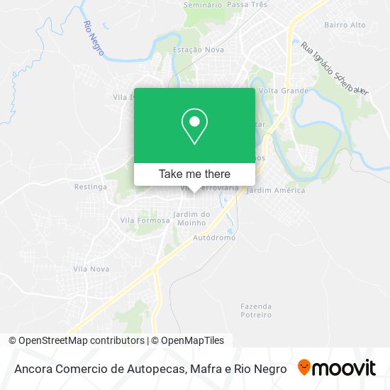 Ancora Comercio de Autopecas map