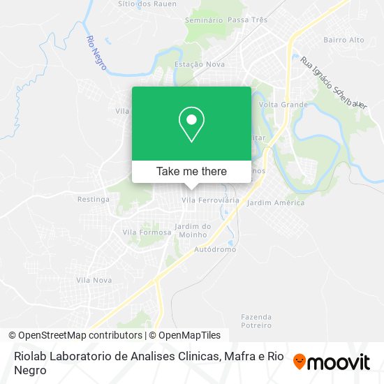 Mapa Riolab Laboratorio de Analises Clinicas