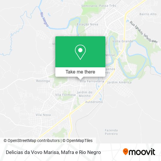 Mapa Delicias da Vovo Marisa