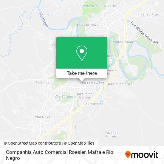 Mapa Companhia Auto Comercial Roesler