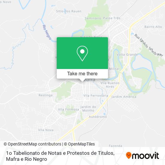 Mapa 1o Tabelionato de Notas e Protestos de Titulos