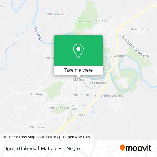 Igreja Universal map