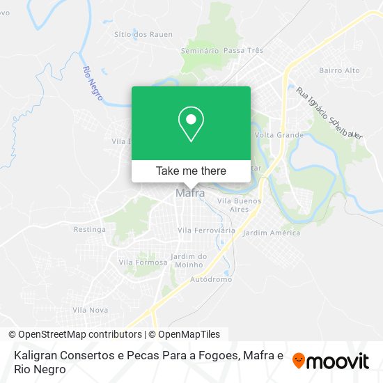 Kaligran Consertos e Pecas Para a Fogoes map