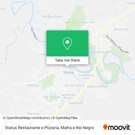 Status Restaurante e Pizzaria map