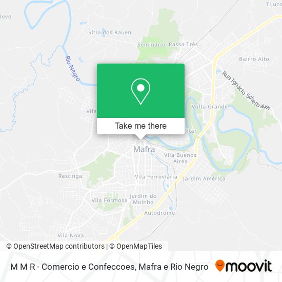 Mapa M M R - Comercio e Confeccoes