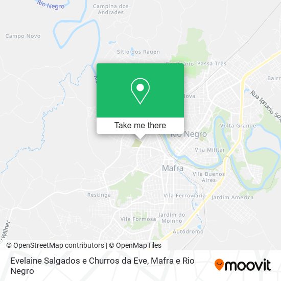 Mapa Evelaine Salgados e Churros da Eve