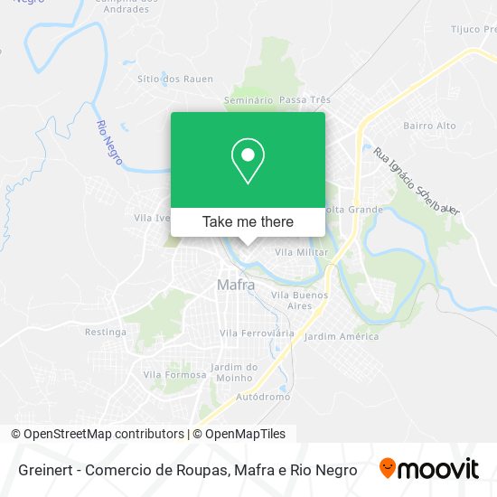 Mapa Greinert - Comercio de Roupas