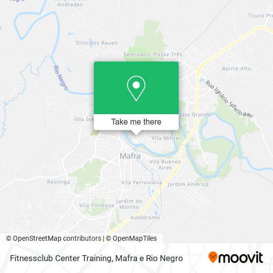 Fitnessclub Center Training map