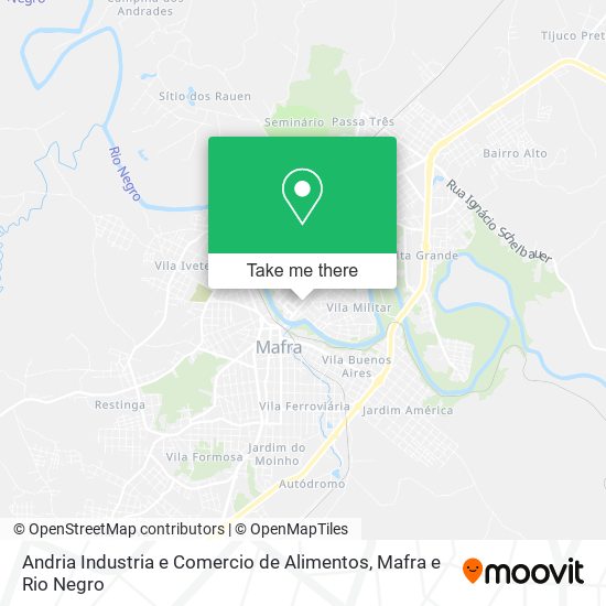 Mapa Andria Industria e Comercio de Alimentos