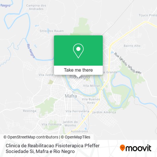 Clinica de Reabilitacao Fisioterapica Pfeffer Sociedade Si map