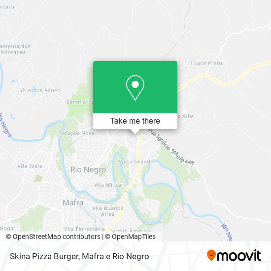 Skina Pizza Burger map