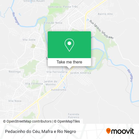 Mapa Pedacinho do Céu