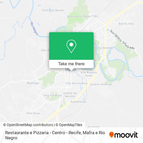 Mapa Restaurante e Pizzaria - Centro - Recife
