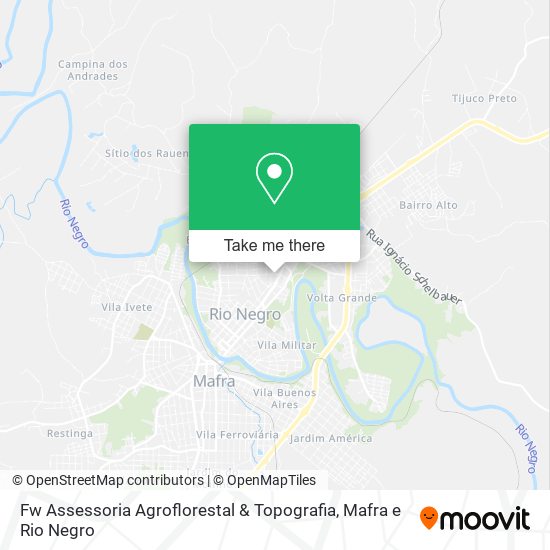 Mapa Fw Assessoria Agroflorestal & Topografia