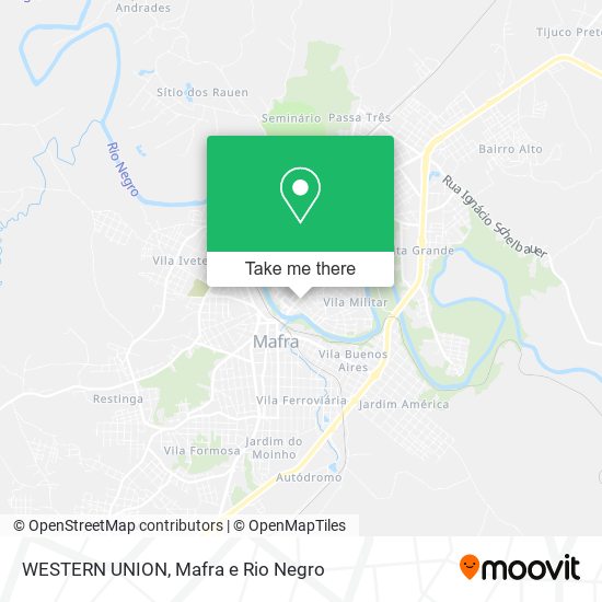 WESTERN UNION map